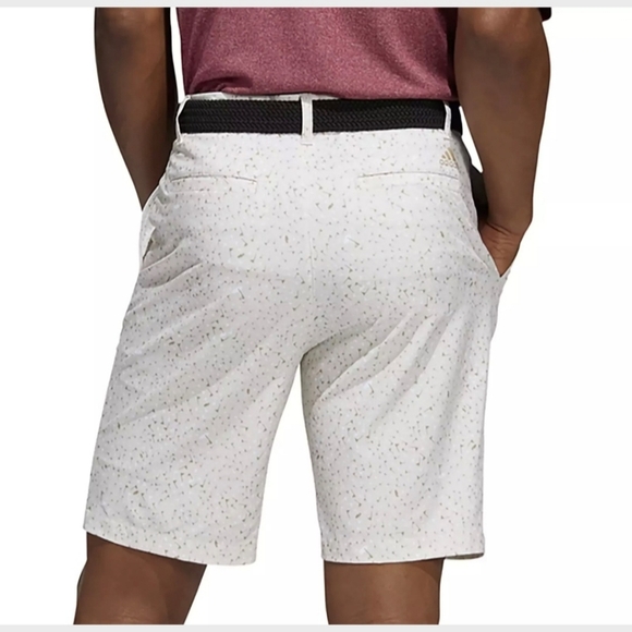 NWT Adidas Men Sz 42 Ultimate 365 Clear Brown Print Golf Flag Shorts HA9126 - Picture 3 of 16